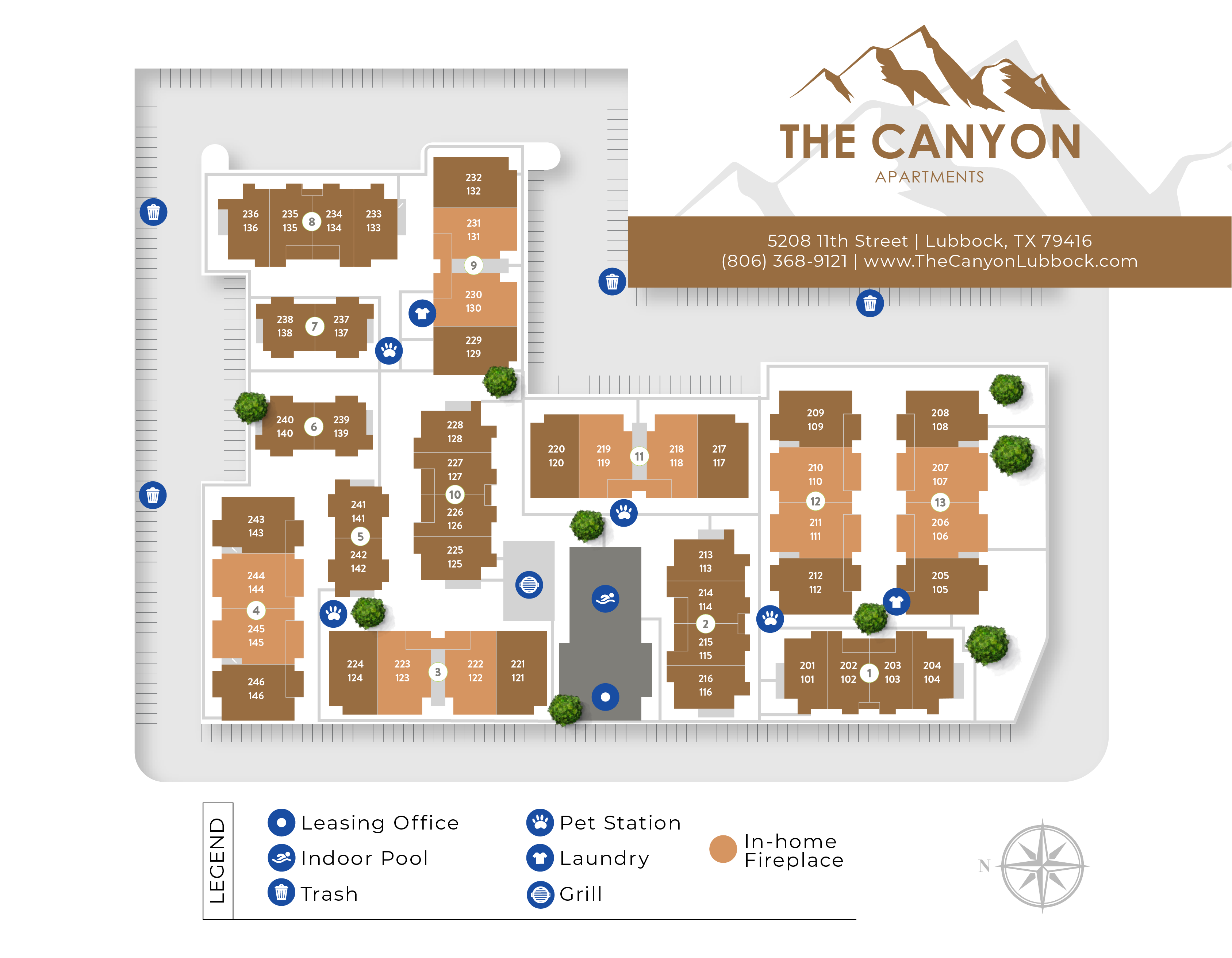 The Canyon Lubbock Community Page Sitemap Image